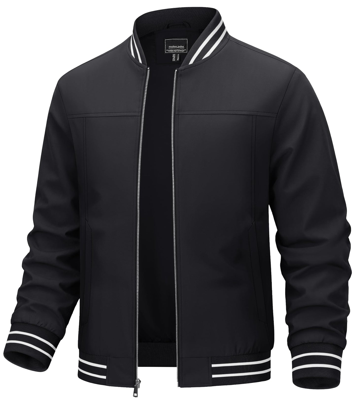 TACVASEN Mens Lightweight Coat Bomber Jacket Casual Spring Fall Outdoor