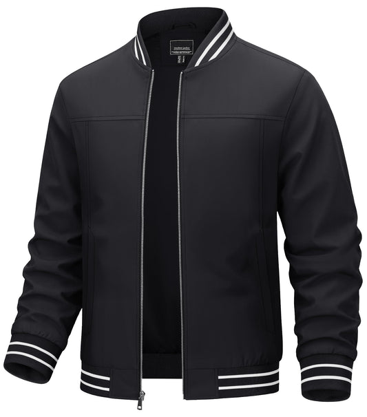 TACVASEN Mens Lightweight Coat Bomber Jacket Casual Spring Fall Outdoor