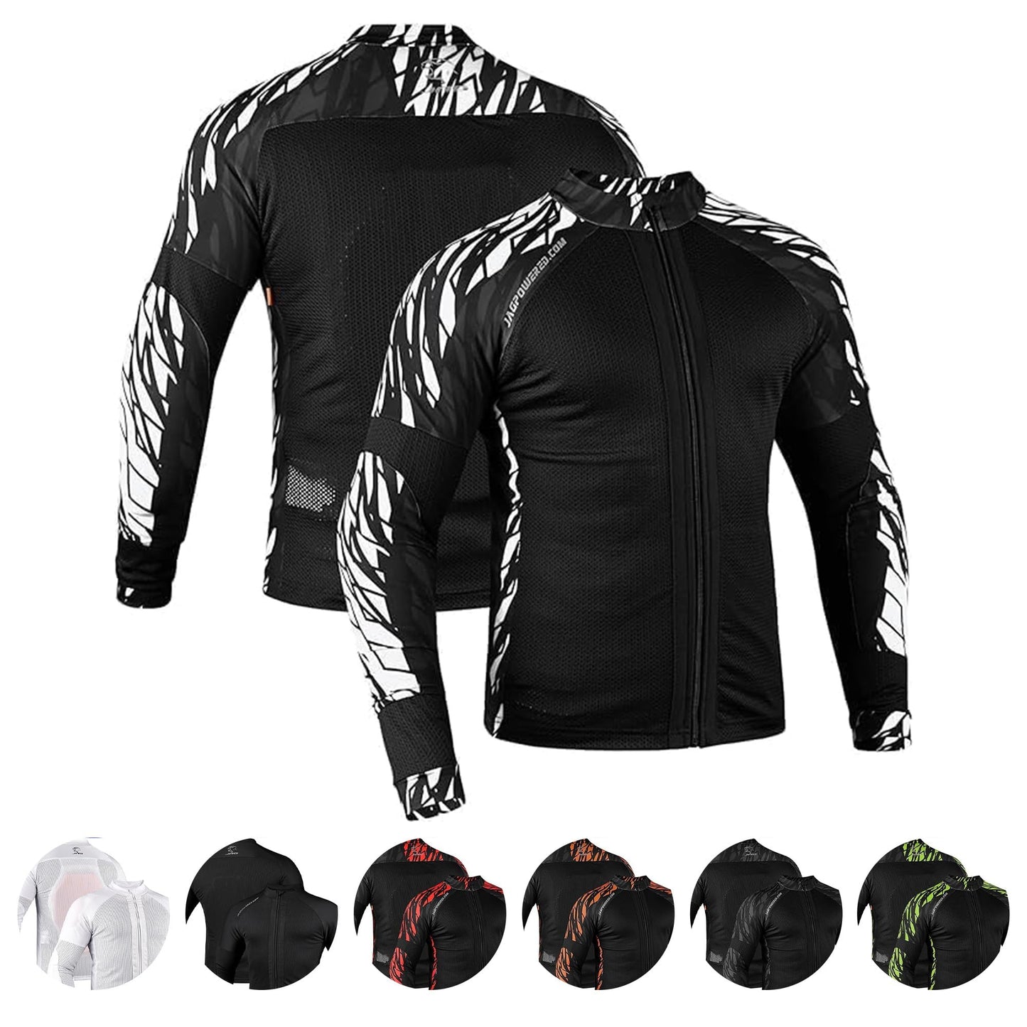 JAG Mesh Motorcycle Protective Shirt, Summer Riding Shirt for Men & Women