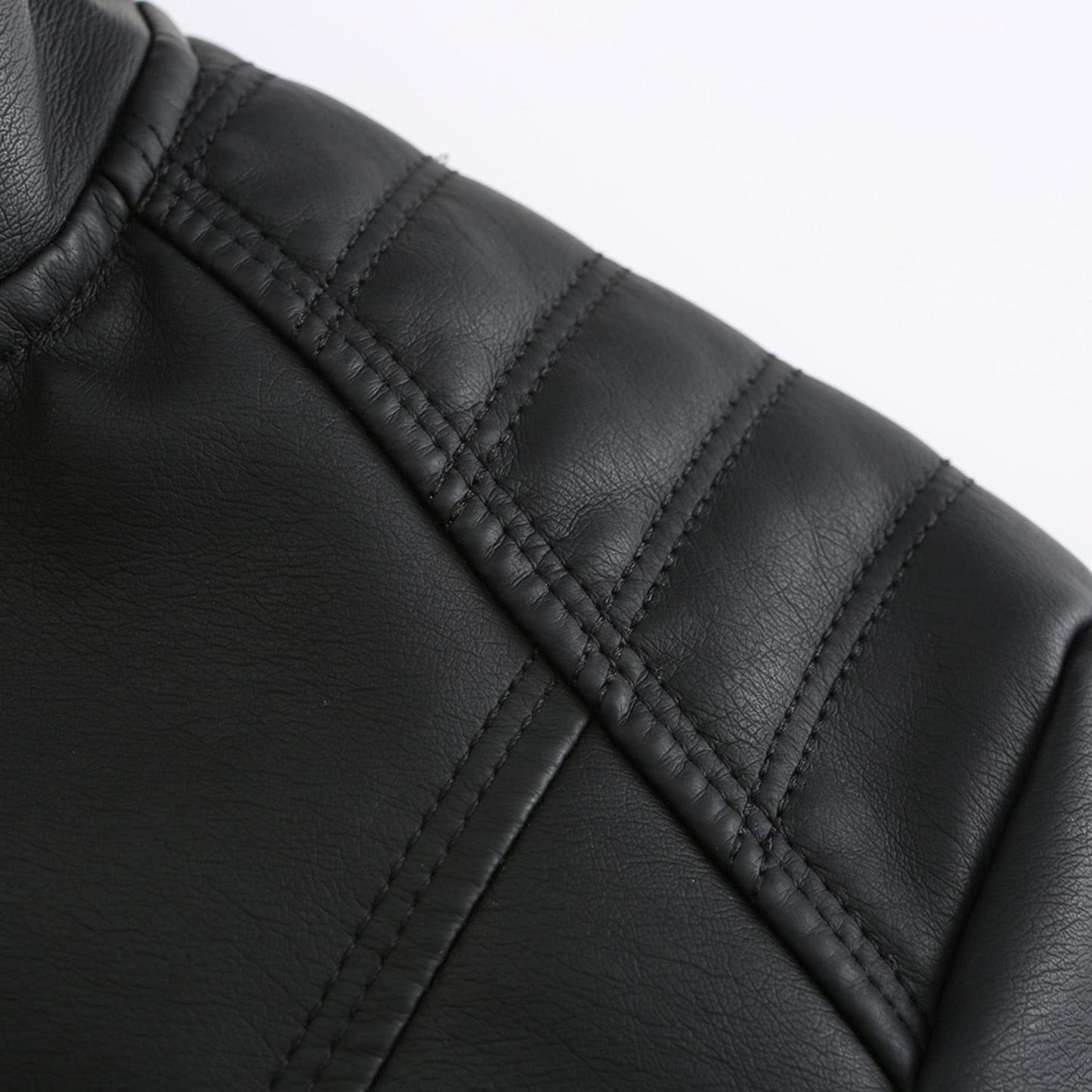 DEAR MODEL Faux Leather Jacket Women Bomber Jacket Women's Belted Motorcycle Jacket,Black,M