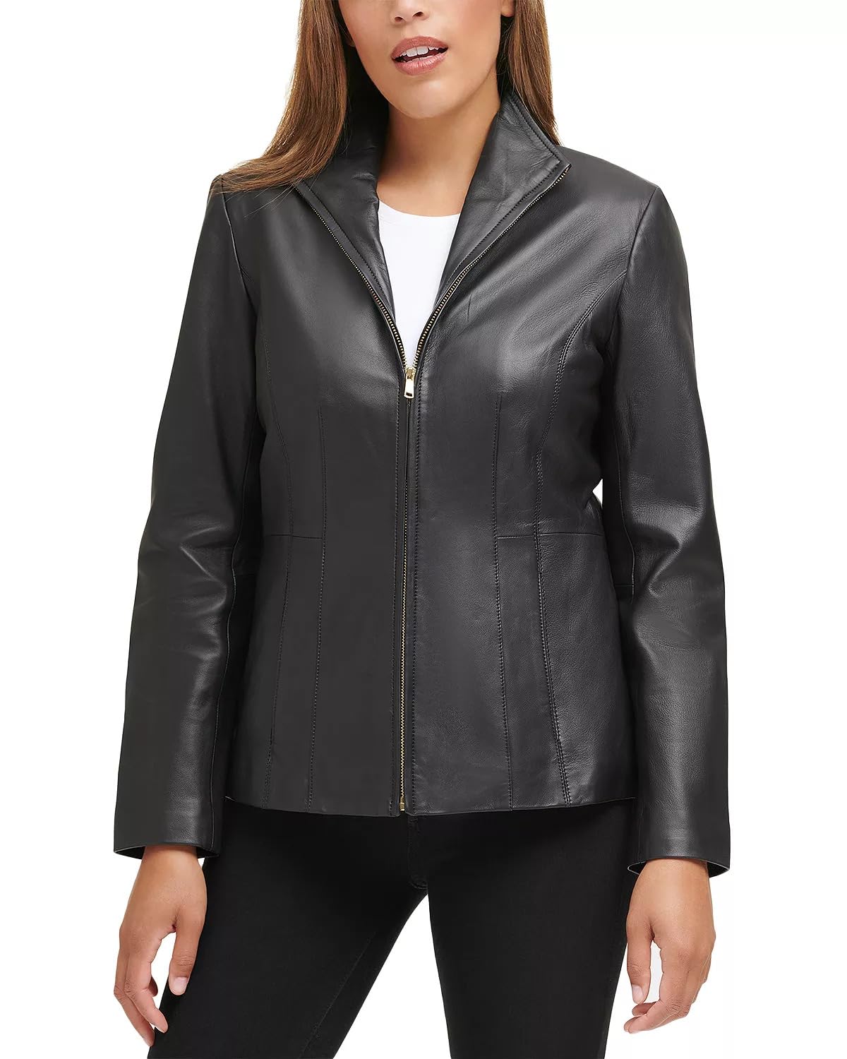 COLE HAAN Women's Outerwear JACKET/COAT,BLACK,MEDIUM