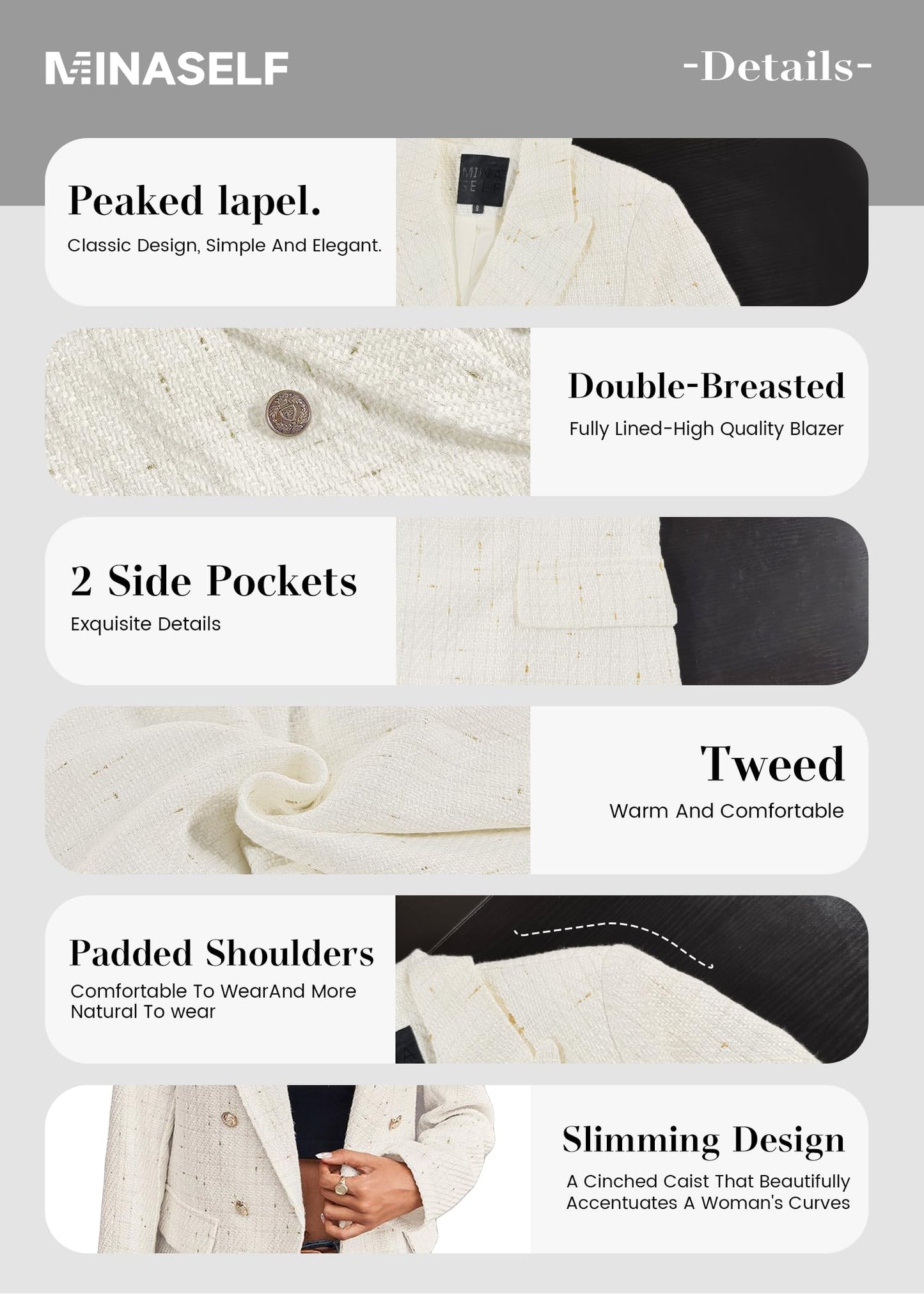 Leather Blazer Jackets for Women Travel Cape Tuxedo Tailored Beach Fishing Holiday Ladies Tops and Blouses Hooded White Sport Clothes Beige XL