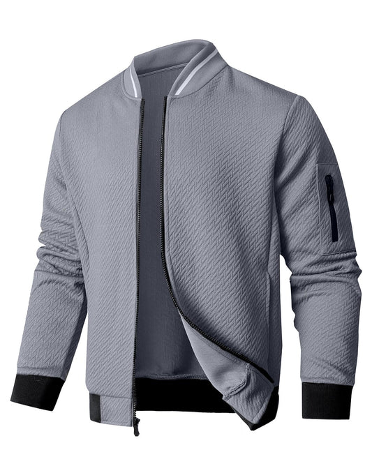 SAVKOOV Mens Loose Fit Lightweight Jacket Casual Stylish bomber Jacket