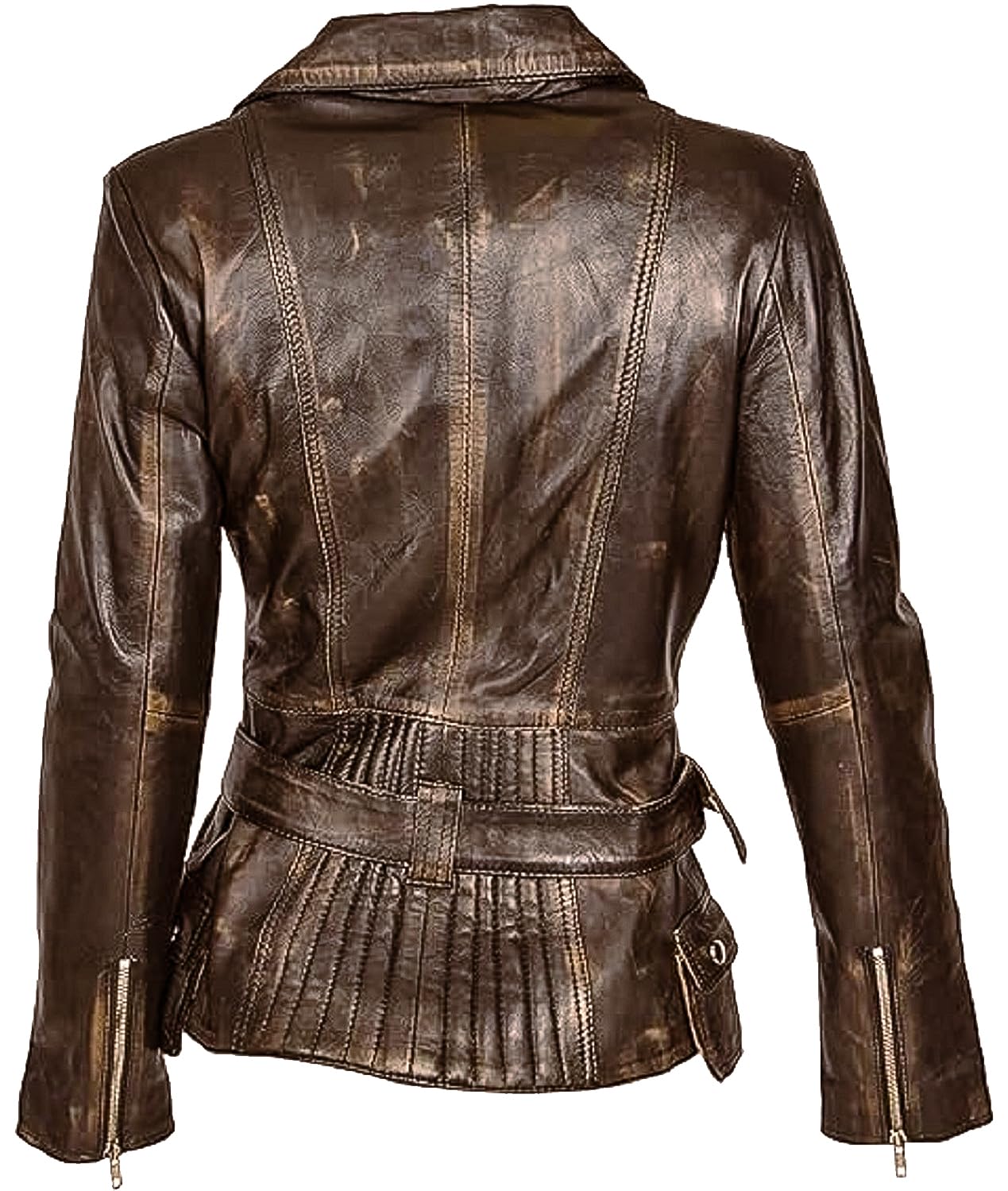 Crafter Womens Genuine Lambskin Leather Jacket | Classic rider leather jacket | Black Leather Jacket Women | Womens Leather Jacket (US, Alpha, m, Regular, Regular, Brown Coat)