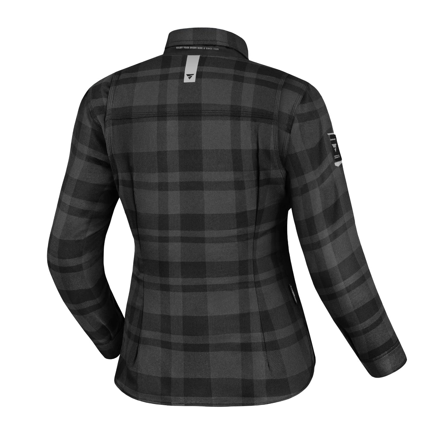 SHIMA Renegade 2 Motorbike Shirt for Women AirForce Back Protector Armour Riding Motorcycle Jacket Stretch Bikers Ventilated Lightweight Armoured Bike Textile Motorcycles (Womens, Black, M)