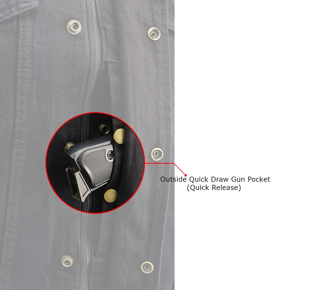 Milwaukee Leather MDM3020 Men's Black Denim '5-in-1' Club Style Vest with Removable Hoodie-MD