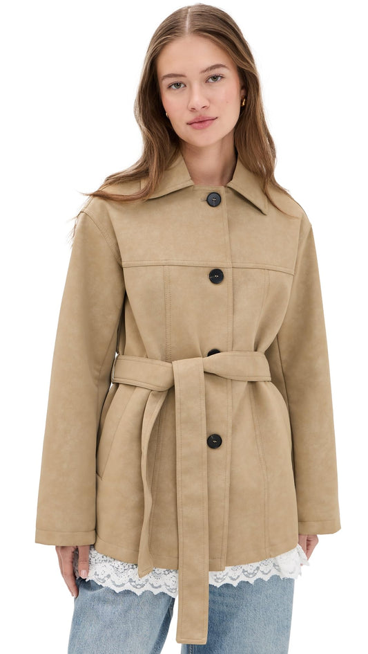 4TH+RECKLESS Women's Rowena Jacket, Camel, M