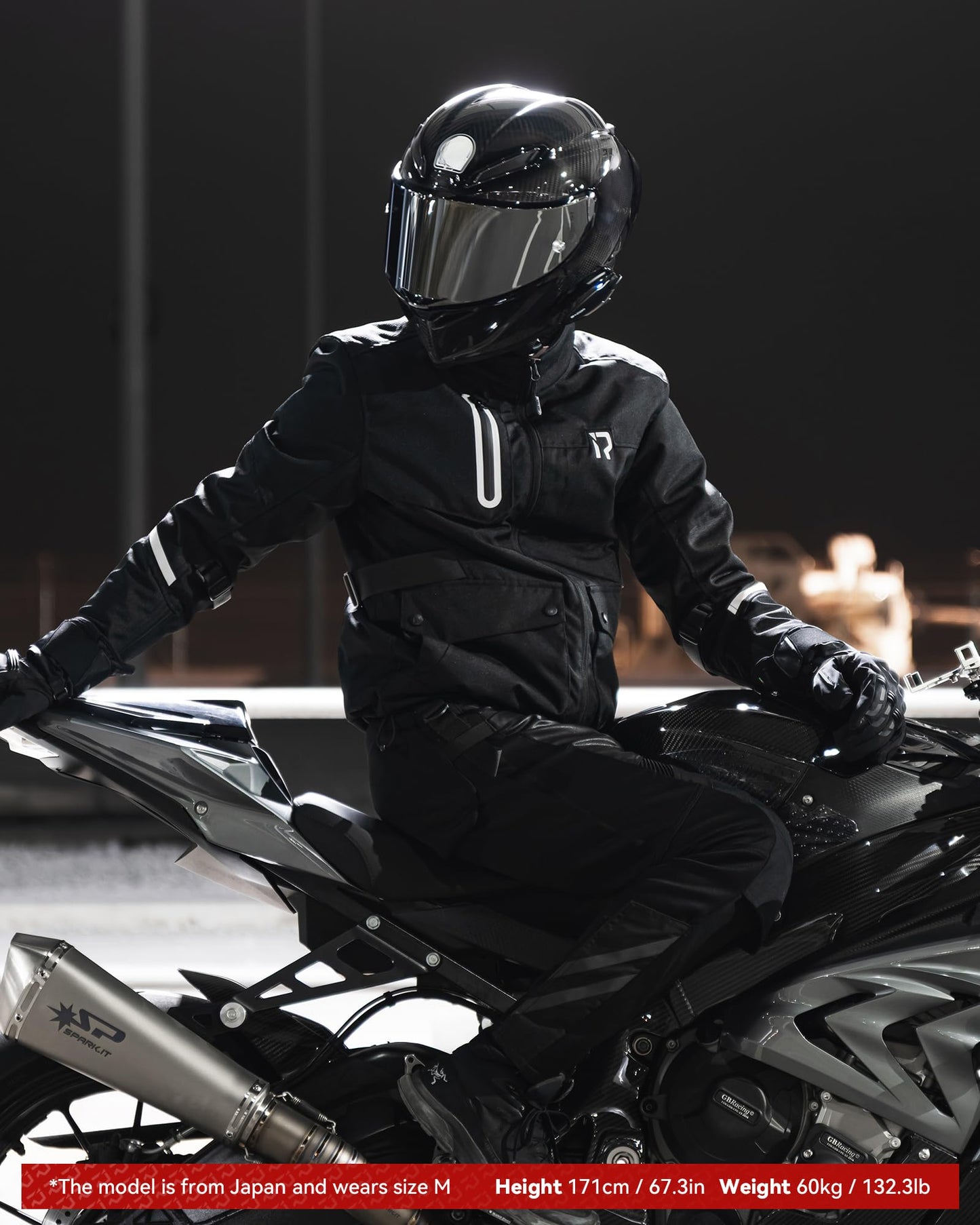RIDEIRON Motorcycle Riding Jacket with CE Armor