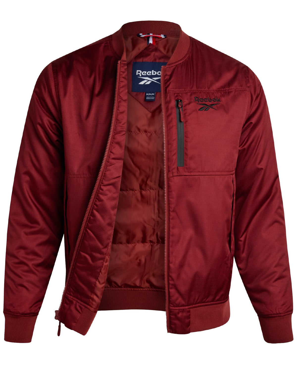 Reebok Mens Insulated Bomber Jacket for Golf, Gym & Hiking