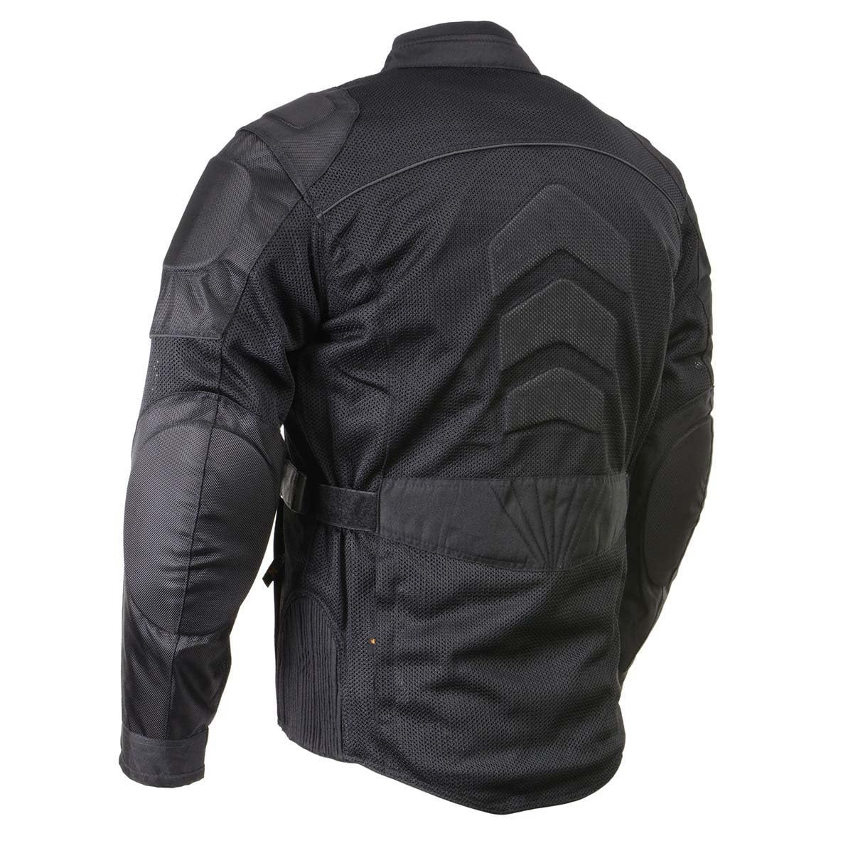 Milwaukee Leather Men’s CE Armored All-Season Motorcycle Jacket - Protective Textile Racer Design - X-Large