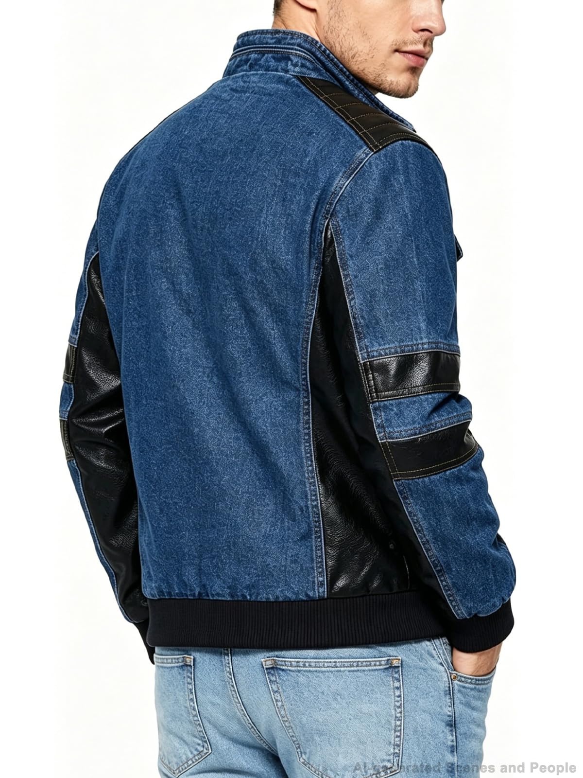 INVACHI Jean Jacket, Denim Jacket, Denim Coat, Biker Jackets，Trucker Jackets，Motorcycle Jacket