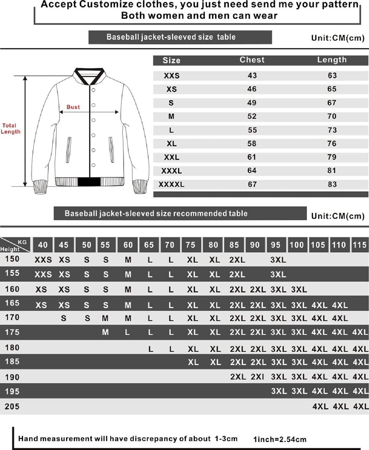Mowbeat Women Baseball Jacket Varsity Uniform Unsex Adult Long Sleeve Baseball Shirt Casual Loose Cardigan Men's Track Jacket (Black-Red,XL)