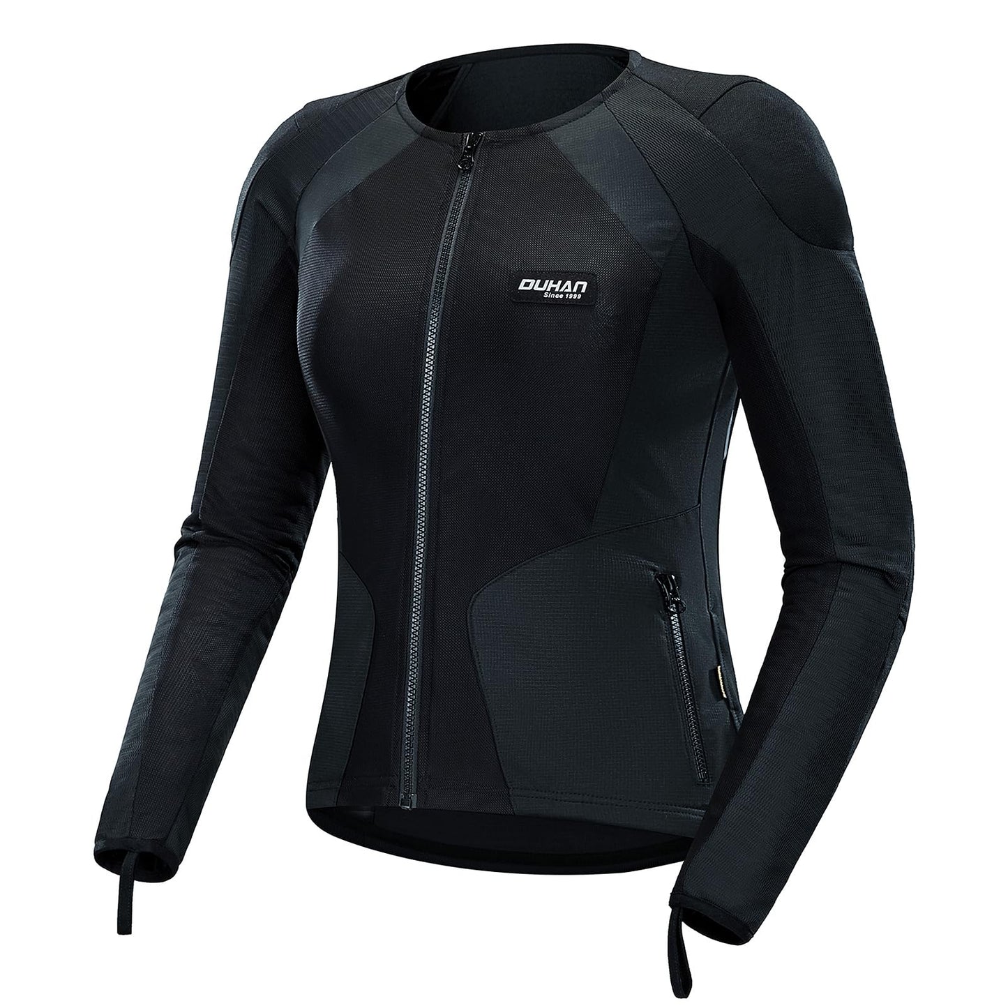 DUHAN Womens Motorcycle Riding Jacket Summer Mesh Motorcycle Shirt for All Seasons Powersports with CE Level 2 Armor