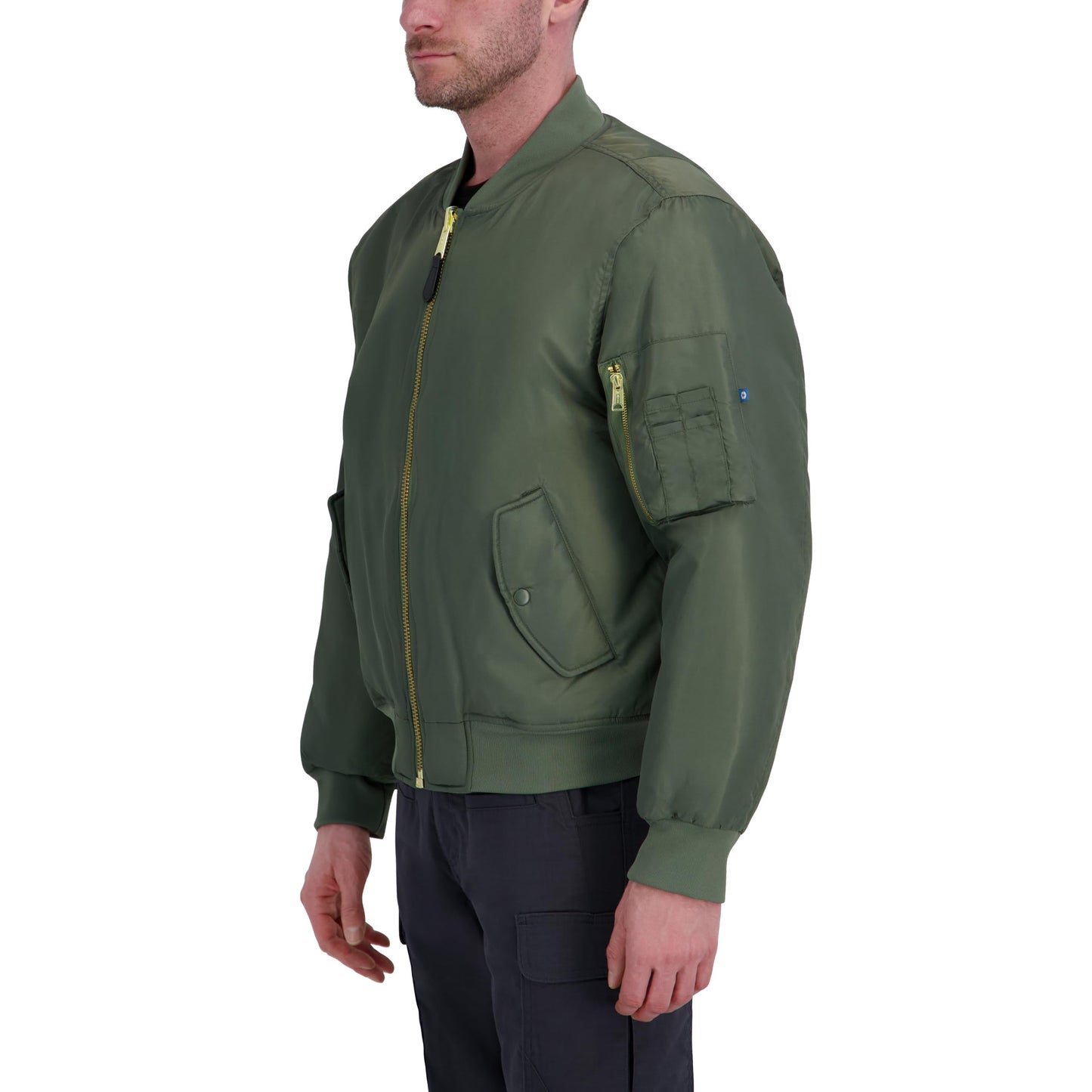 Propper Men's MA-1 Flight Jacket, Bomber Style Jacket, Sage, Medium