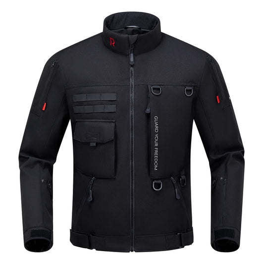 RIDEIRON Motorcycle Riding Jacket for Men, CE Certified