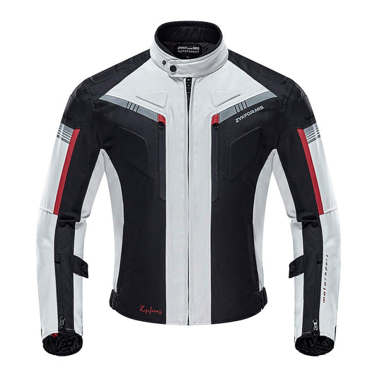 Zyxformis Motorcycle Jacket Motorbike Biker Waterproof Jackets Windproof Full Body Protective Gear Armoured Summer Winter for Men