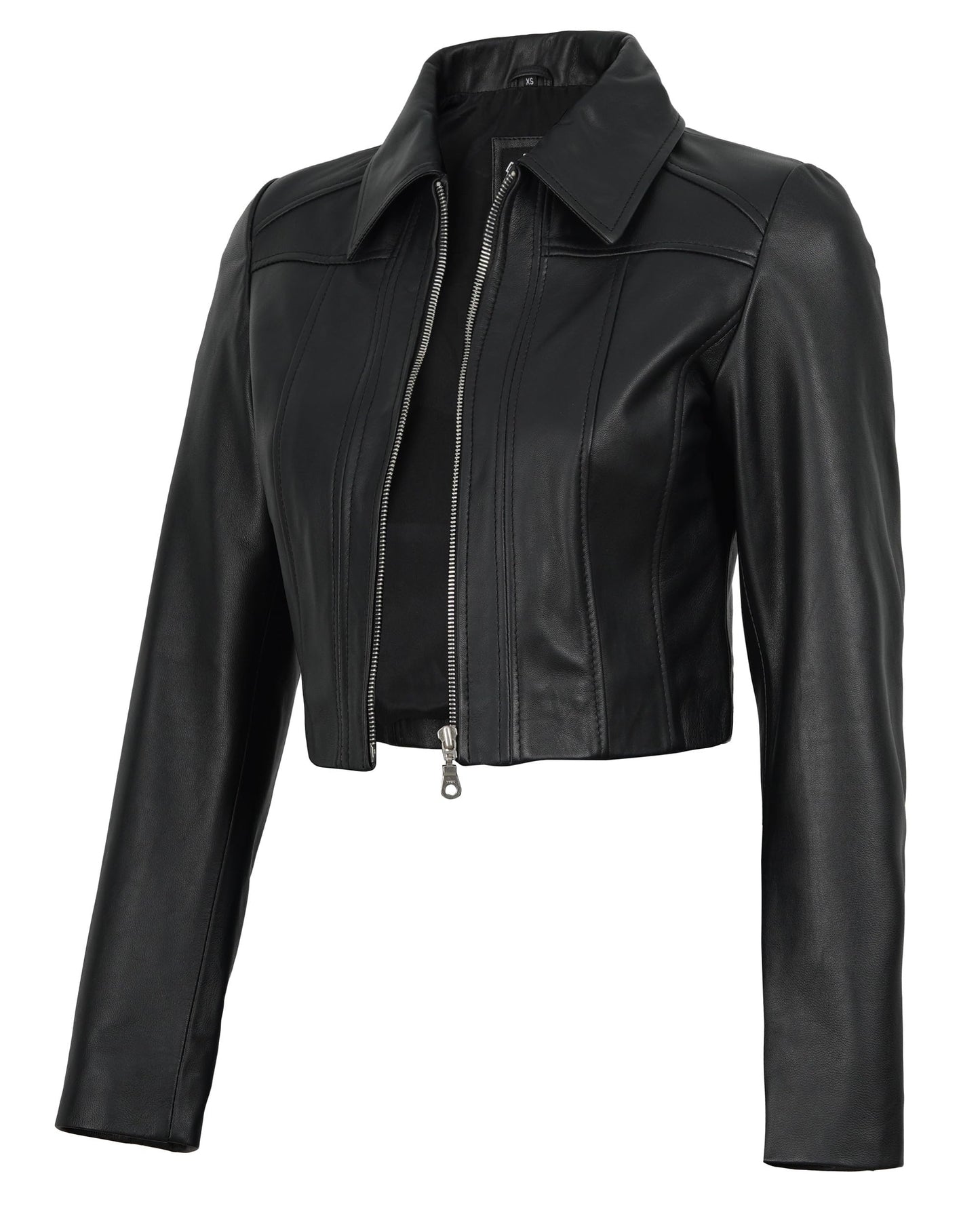 Decrum Leather Jacket For Women - Jacket Women Leather | [1332906] Marsha Black, XXL