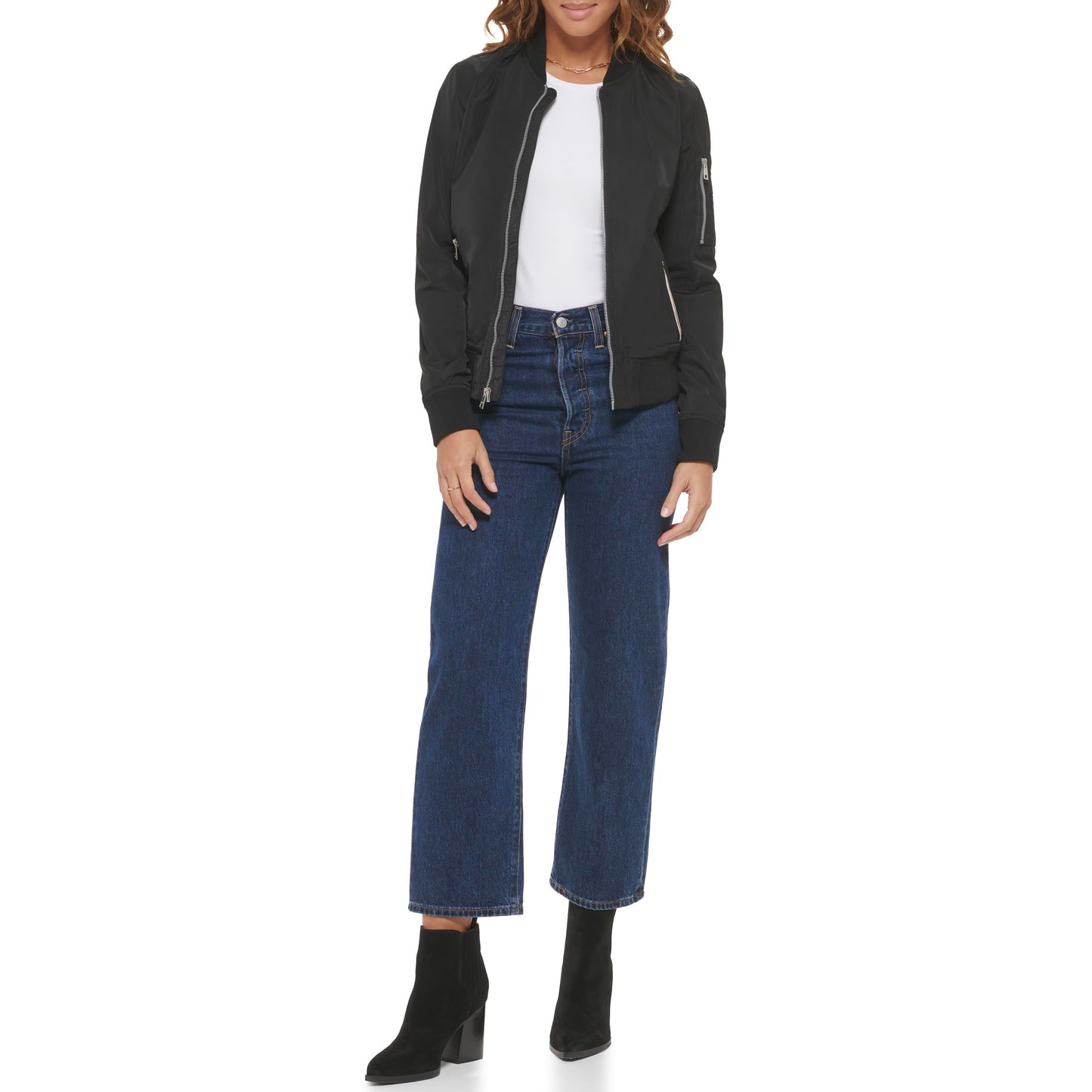 Levi's Melanie Newport Bomber Jacket, Black, 2XL