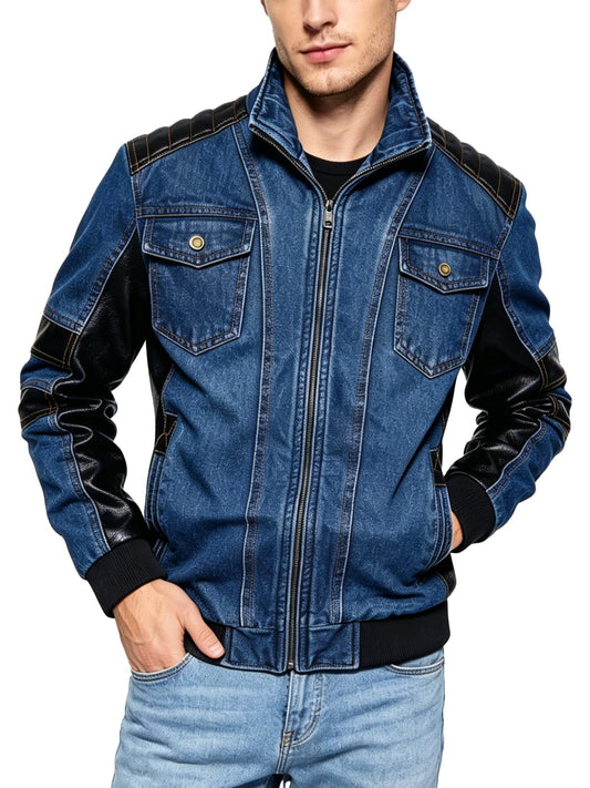 INVACHI Jean Jacket, Denim Jacket, Denim Coat, Biker Jackets，Trucker Jackets，Motorcycle Jacket