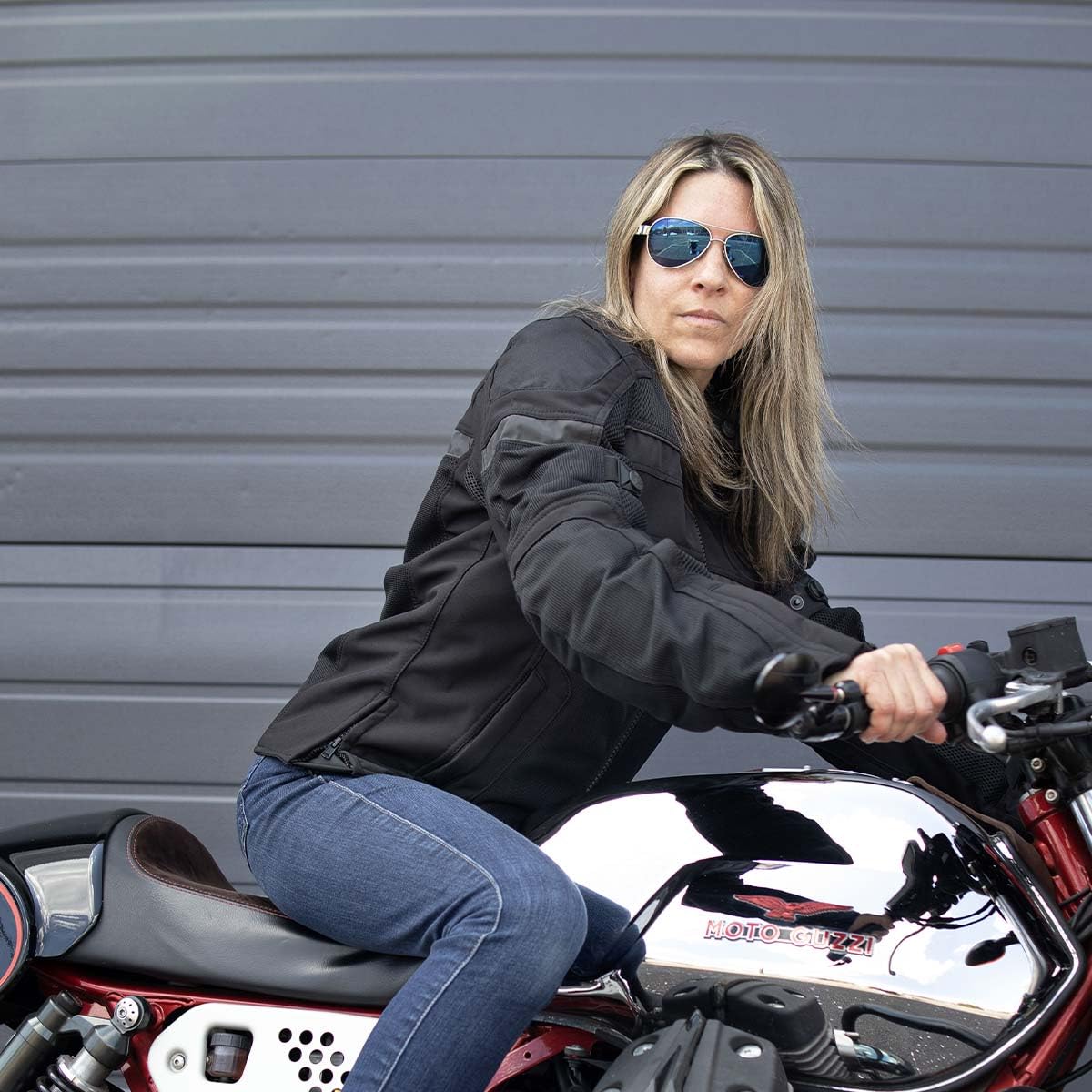 Milwaukee Leather MPL2775 Black Armored Textile Motorcycle Jacket for Women - All Season Jacket w/Removable Liner - Medium