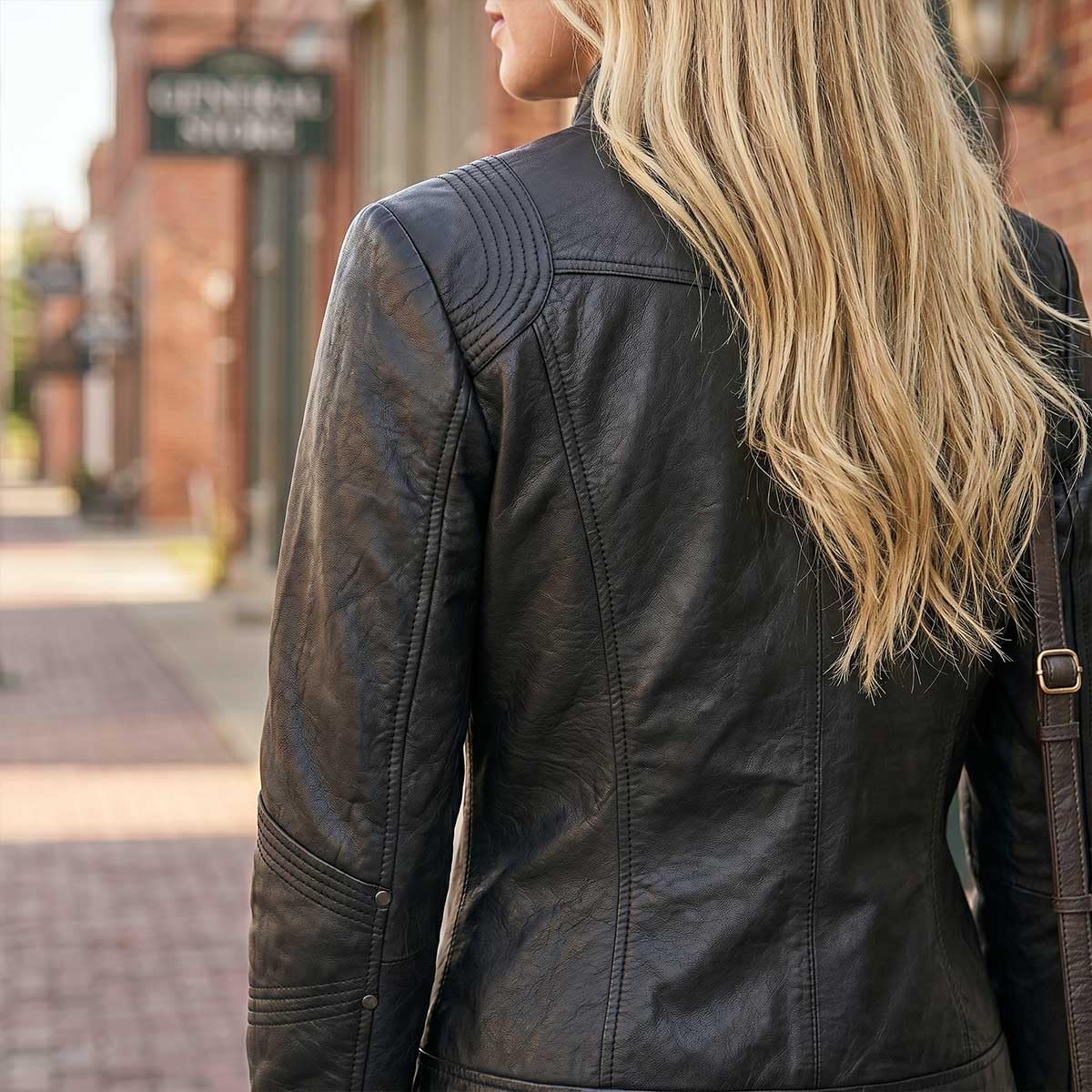 Milwaukee Leather Women's Lambskin Scuba Racer Jacket w/Fold Down Collar (X-Large)