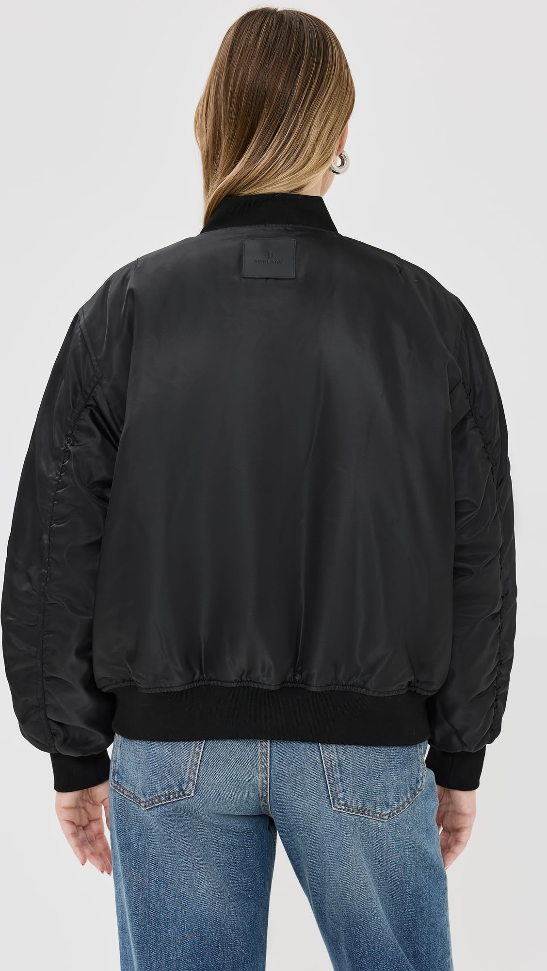 ANINE BING Women's Leon Bomber Jacket, Black, XS
