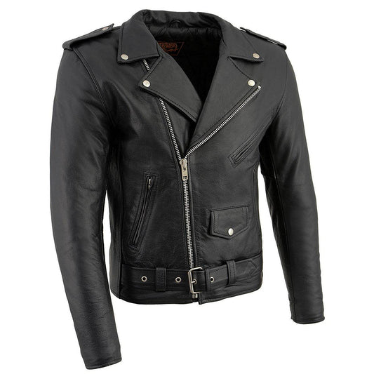 Milwaukee LKM1781-BLK-L Men's Motorcycle Jacket (Black, Large)