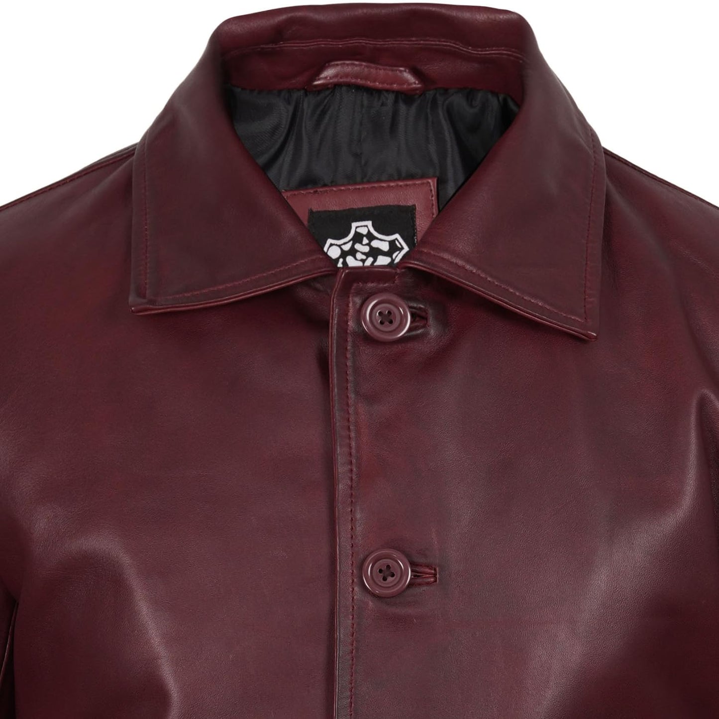 fjackets Genuine Leather Jacket Mens - Real Lambskin Leather Coat Men | [1507112] Suprnatural Maroon Wax, S
