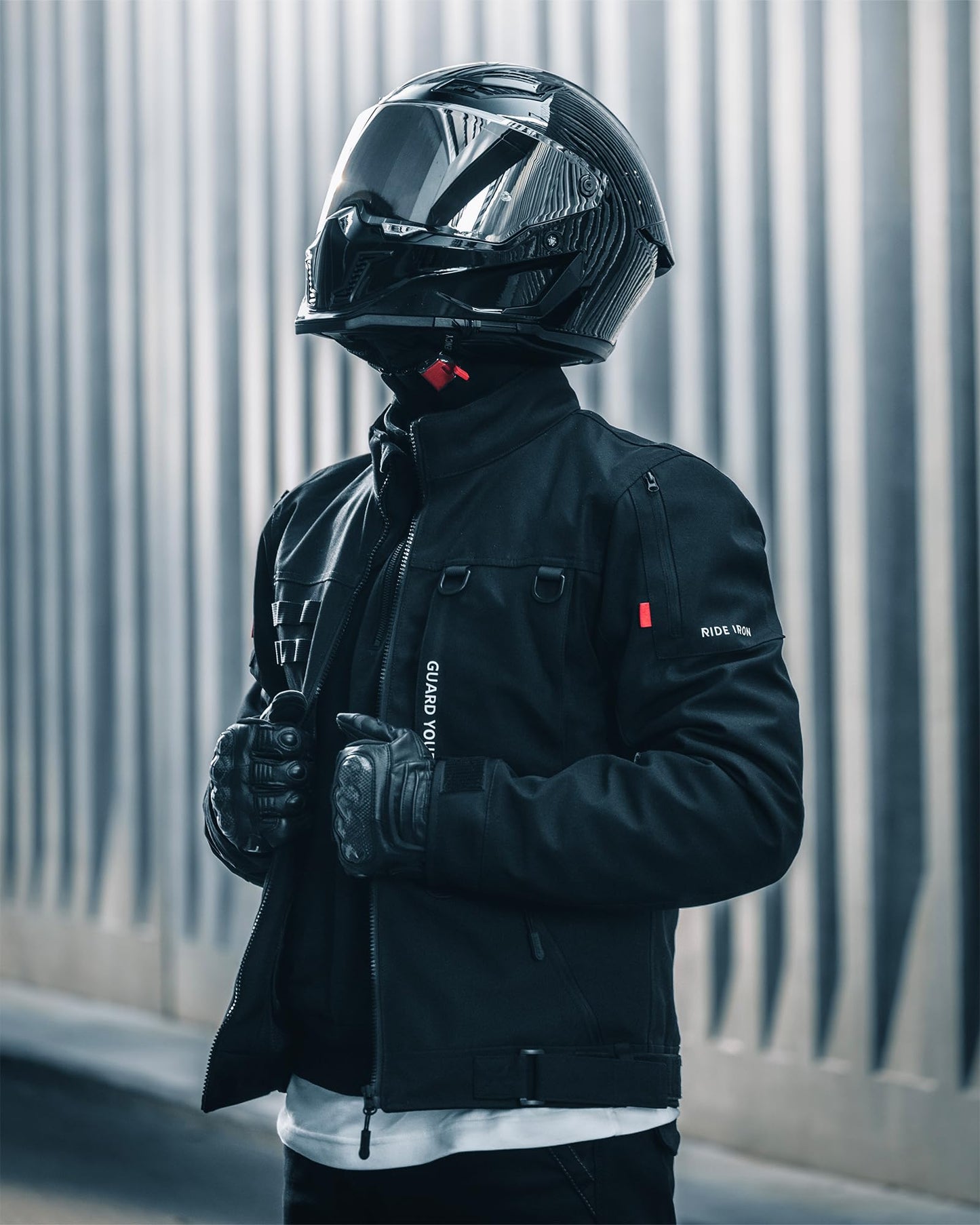 RIDEIRON Motorcycle Riding Jacket for Men, CE Certified