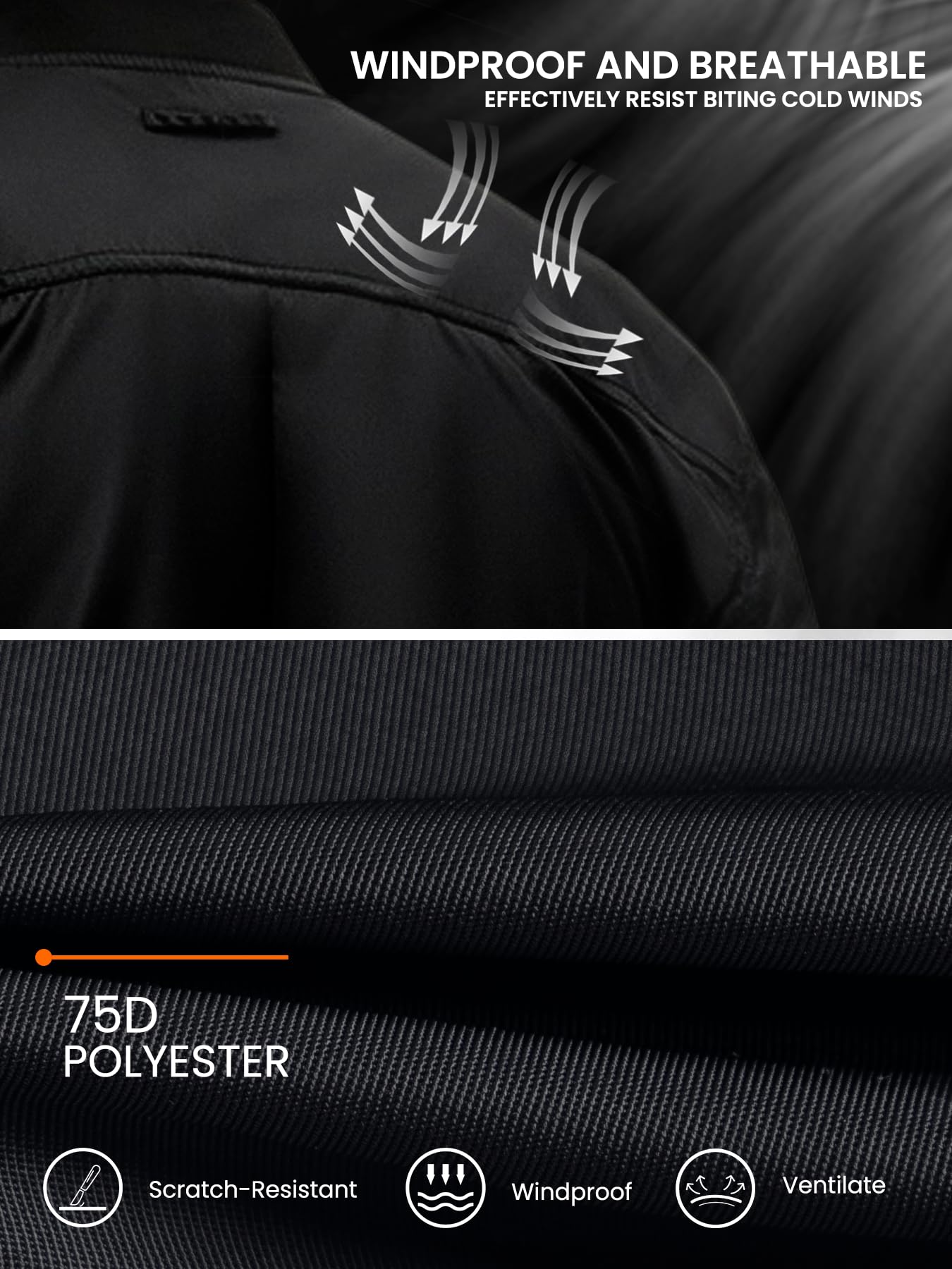 Flyplus Men's Bomber Jacket Lightweight Water Resistant