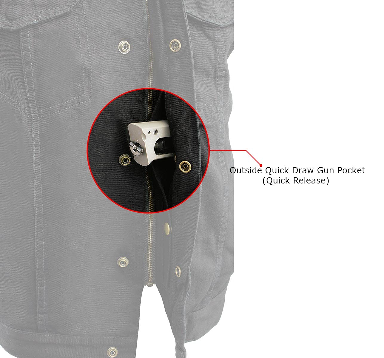 Milwaukee Leather Men's Classic Club Style Premium Denim Motorcycle Biker Vests MDM - 4X-Large