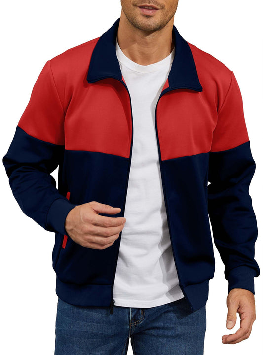HYPESTFIT Men’s Retro Track Jackets, Relaxed Fit