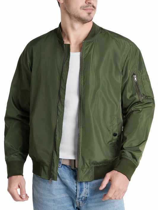 Flyplus Men's Bomber Jacket Lightweight Water Resistant