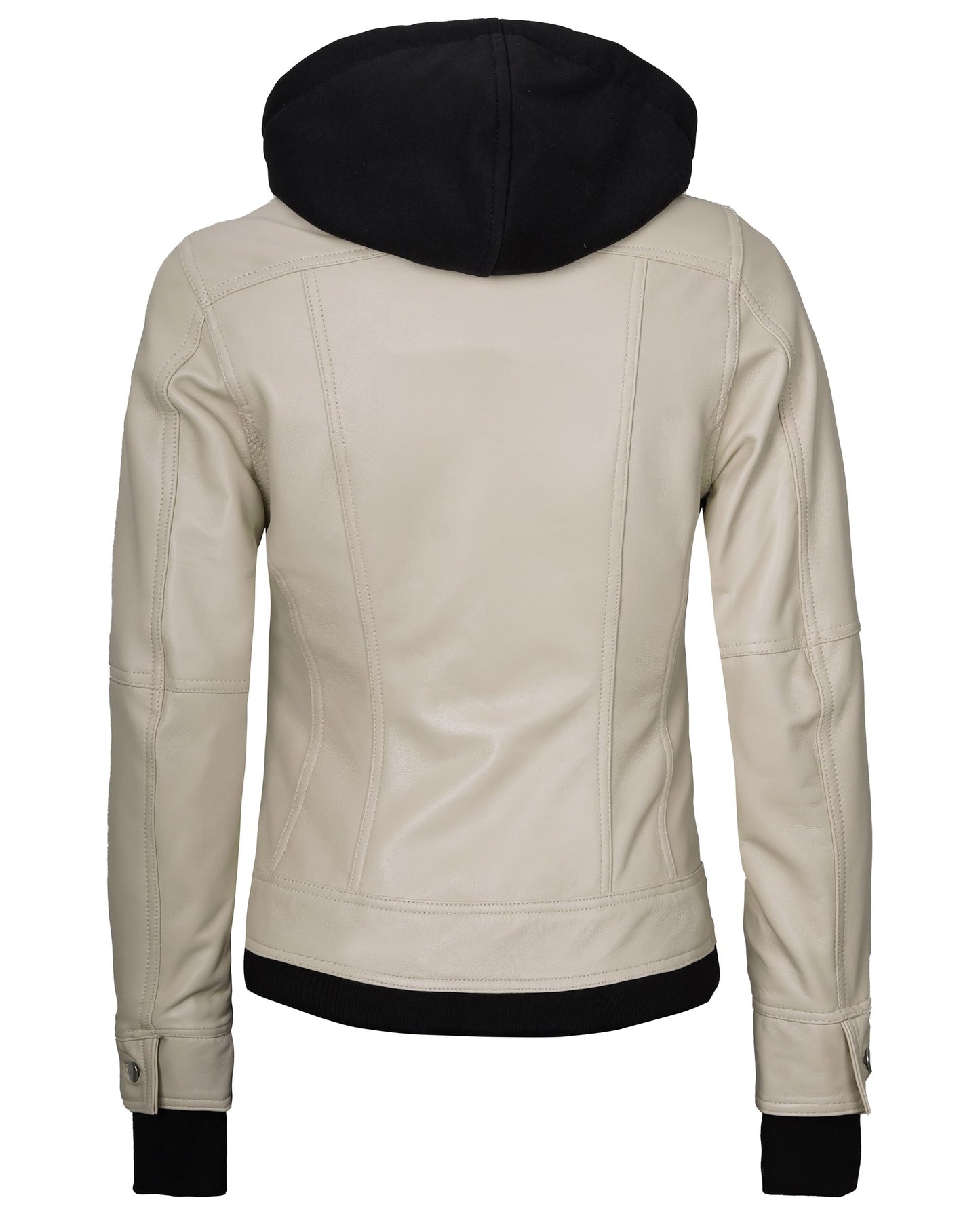 Decrum Disc Beige Leather Jacket Women - Leather Bomber Jacket Women [1323851] Trle Bge, XS