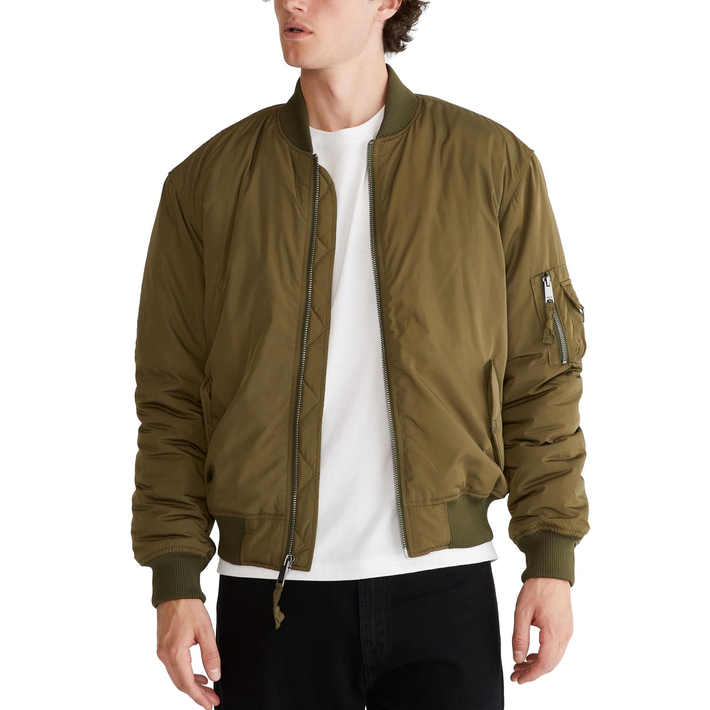 FLIGHT BOMBER JACKET, OLIVE NIGHT, M
