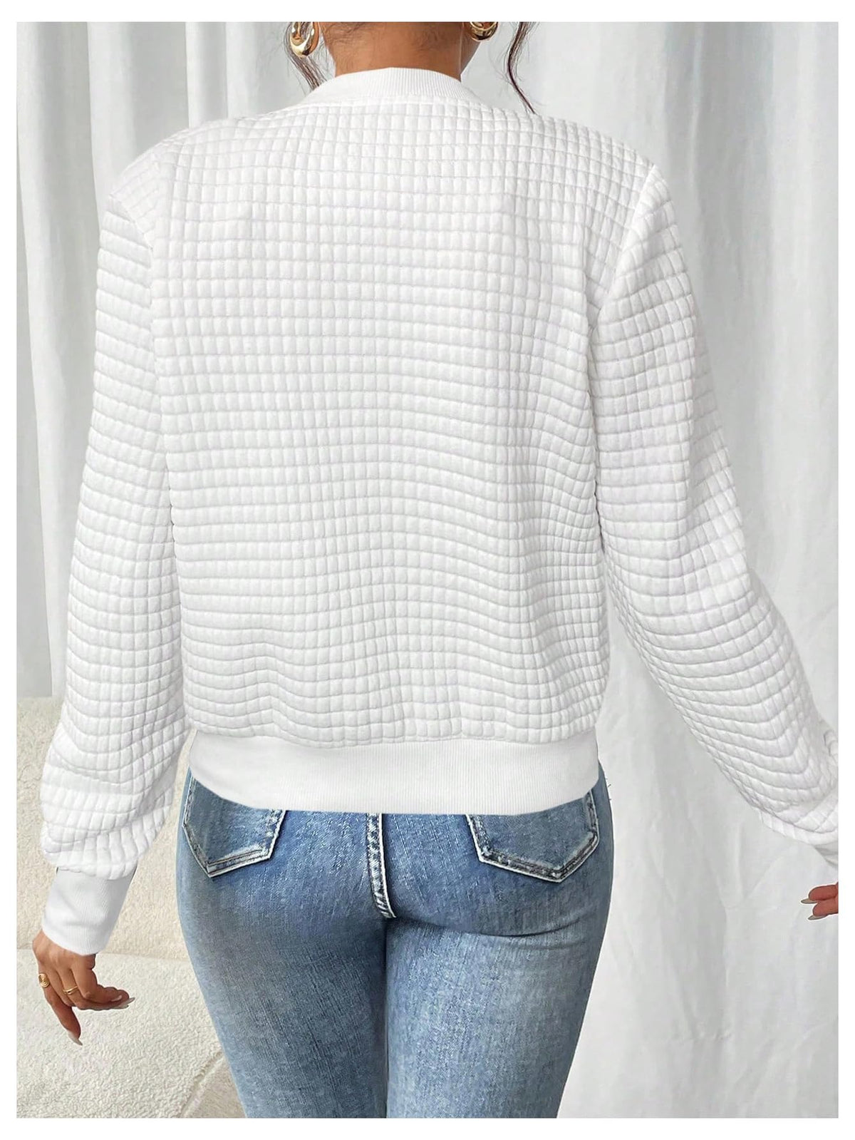 SOLY HUX Women's Zip Up Bomber Jackets Long Sleeve Dressy Casual Outerwear