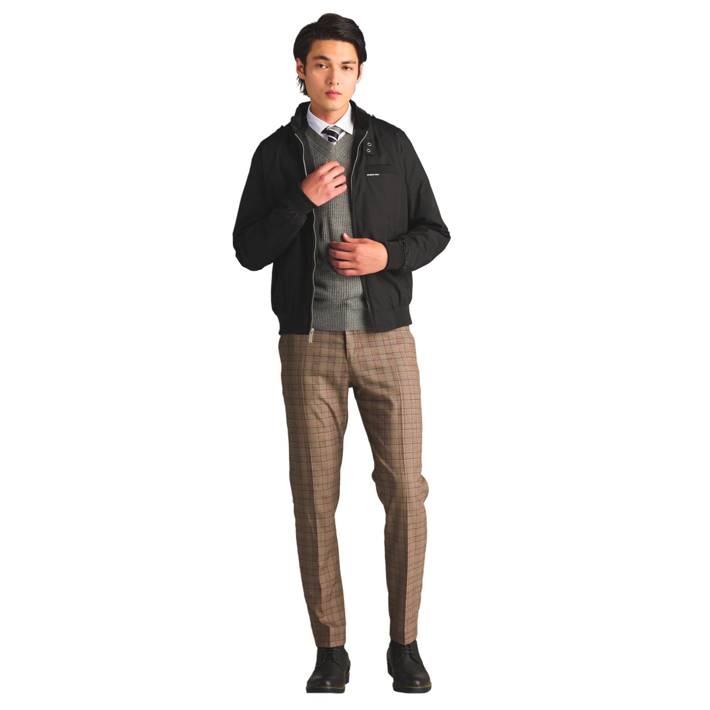 Members Only Men's Classic Iconic Racer, Slim Fit Jacket (Black, XL)