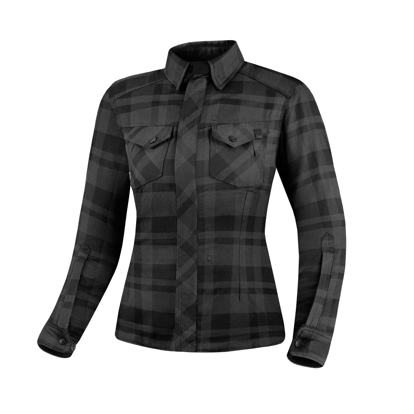 SHIMA Renegade 2 Motorbike Shirt for Women AirForce Back Protector Armour Riding Motorcycle Jacket Stretch Bikers Ventilated Lightweight Armoured Bike Textile Motorcycles (Womens, Black, M)