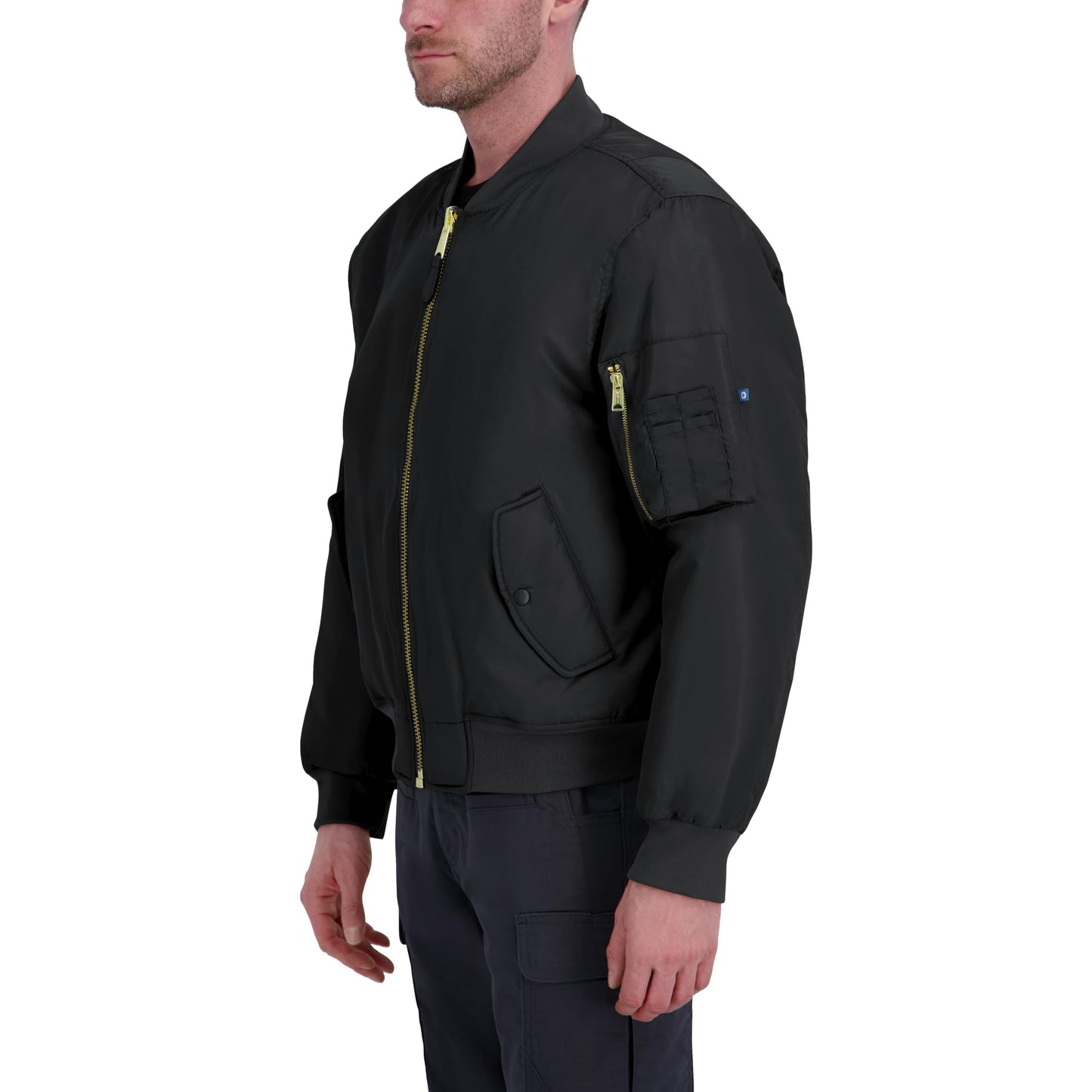 Propper Men's MA-1 Flight Jacket, Bomber Style Jacket, Black, 5X-Large