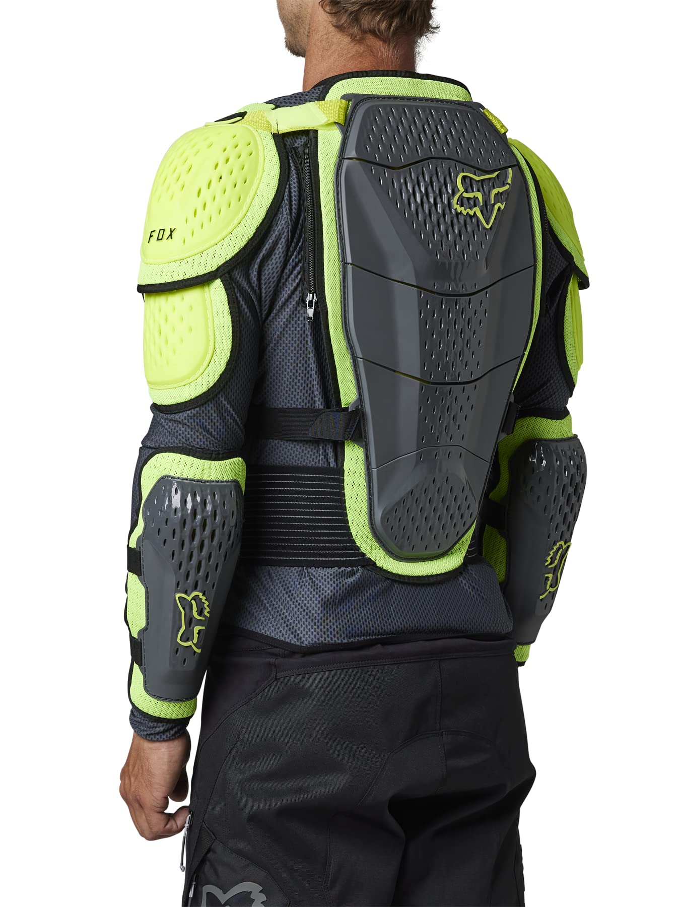 Fox Racing Titan Sport Motocross Dirt Bike Chest Guard Jacket, Dark Shadow, Large