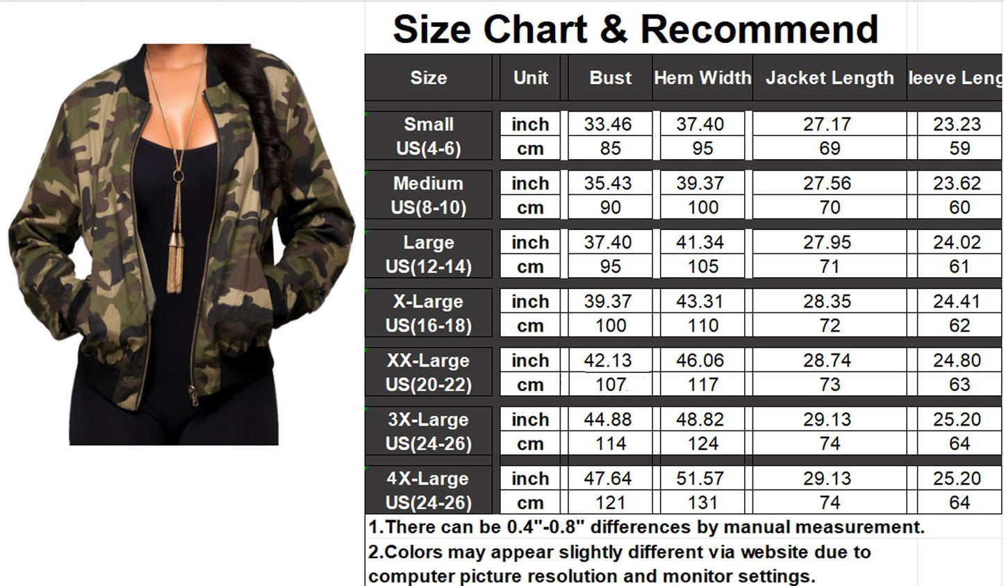 Sexycherry Faddish Military Casual Camouflage Lightweight Thin Short Jacket Coat For Women,Camouflage,Large