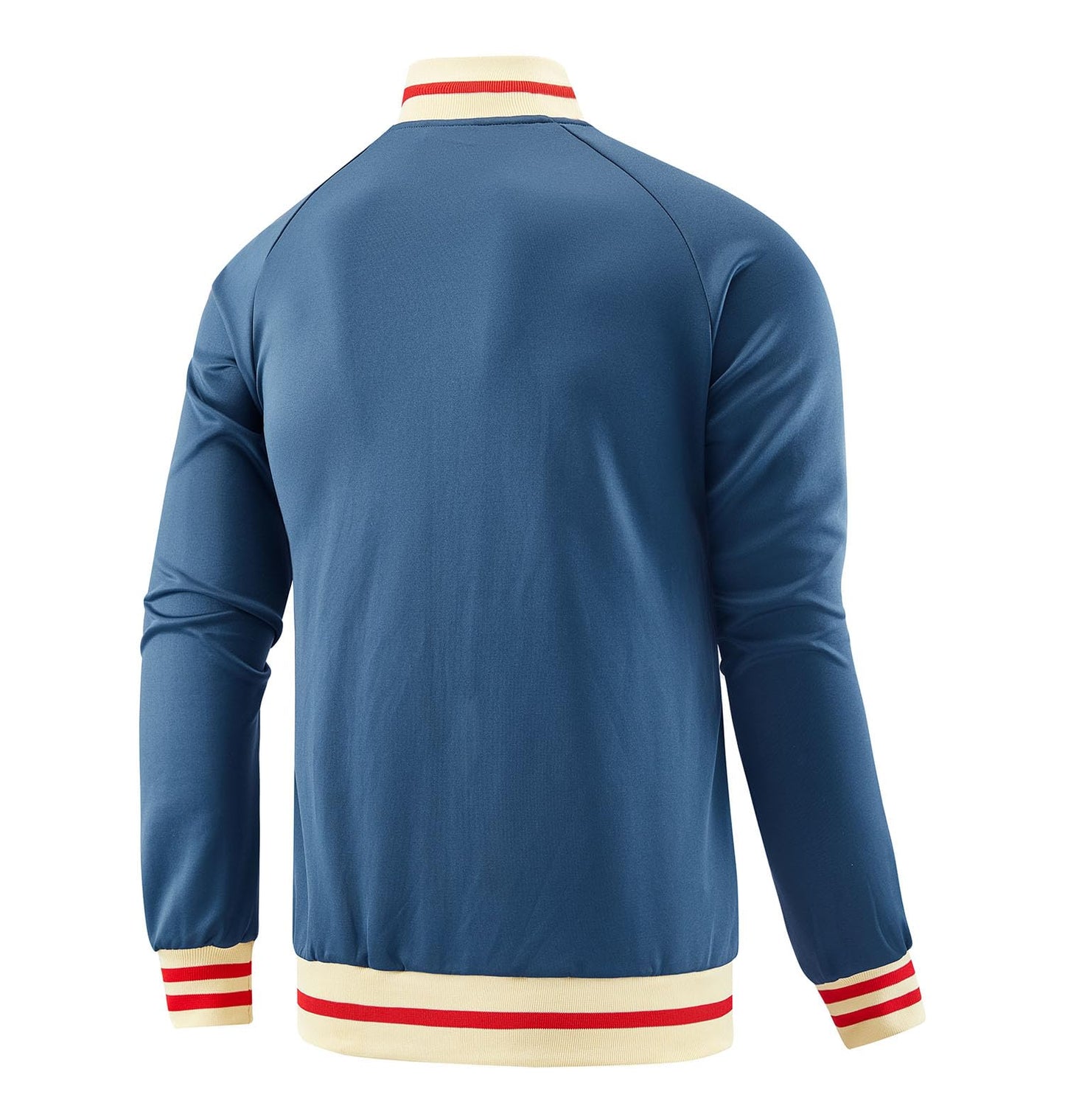 dioxoib Track Jacket Men Light Full Zip Up Running Jackets Tracksuit Long Sleeve Track Suits Sportswear Top Blue JK-TZ004-XL