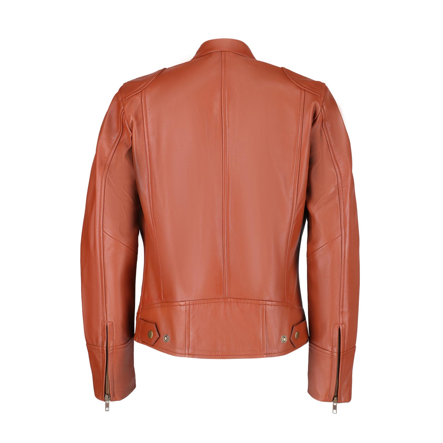 TLC Real Lambskin Leather Jacket Women - Soft Cafe Racer leather moto jacket women