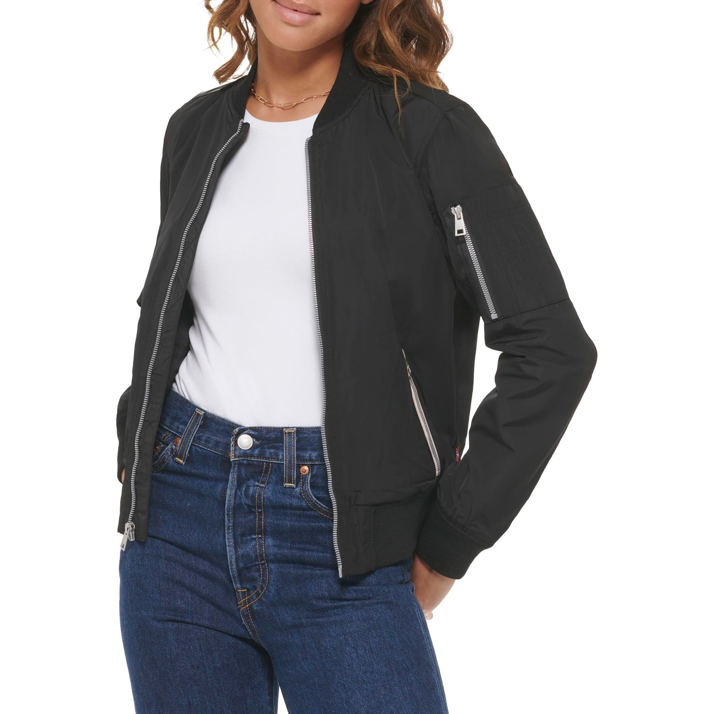 Levi's Melanie Newport Bomber Jacket, Black, 2XL