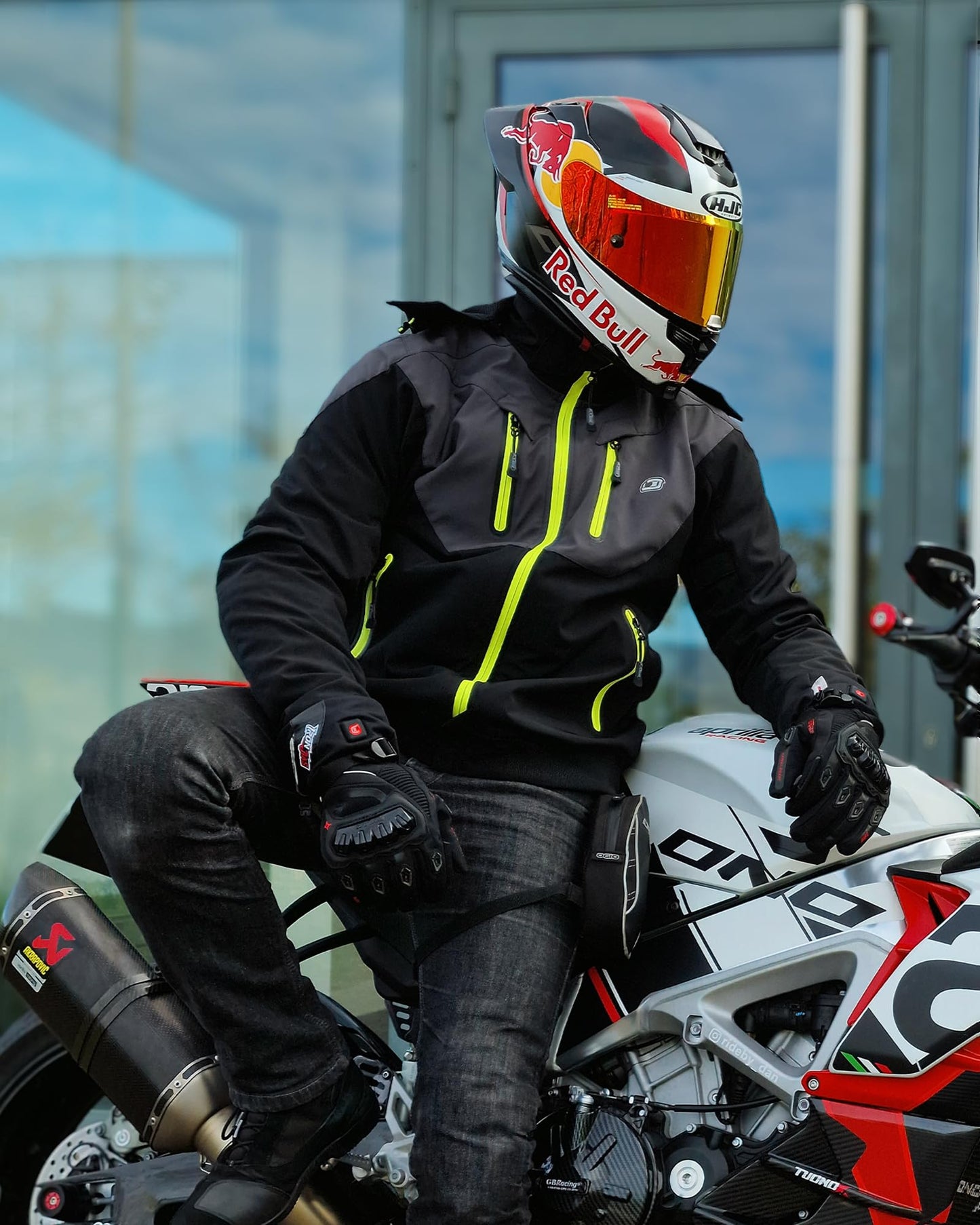 BORLENI Motorcycle Jacket Men with Hood CE Approved