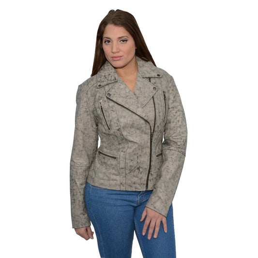 Milwaukee Leather Women's Premium Leather Biker Style Casual Fashion Coats-Jackets SFL - Large