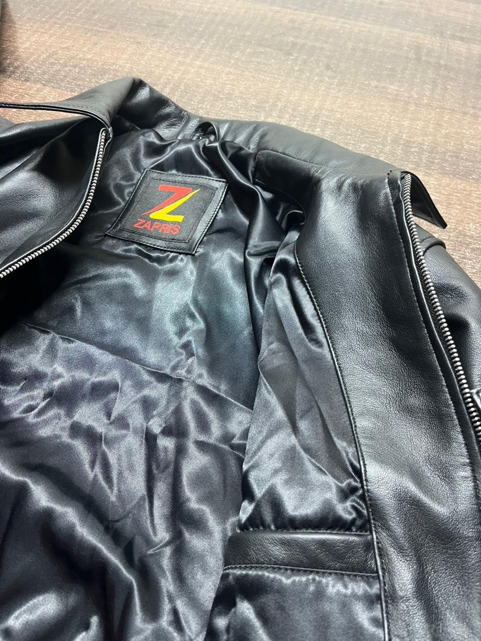ZAPRIS Women’s Fashion 90s Leather Jacket Ladies Oversized Bomber Jacke| 90’s Retro Vintage Leather Jacket (US, Alpha, Medium, Regular, Regular, Black)