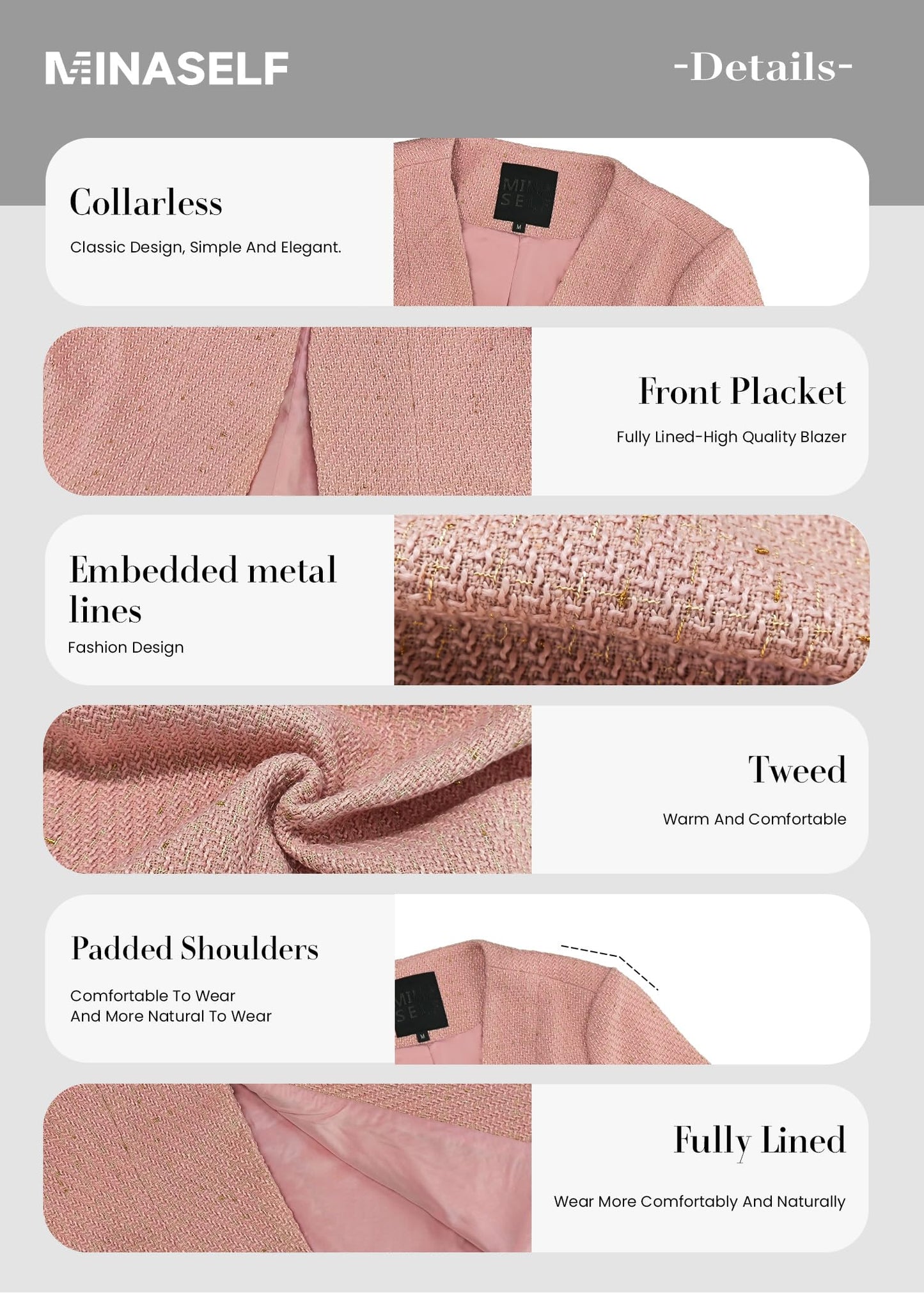 Oversized Blazer Jackets for Women Plus Size Blazers Tuxedo Long Tailored Cape White Leather Sport Office Attire Blazer Pink XXL