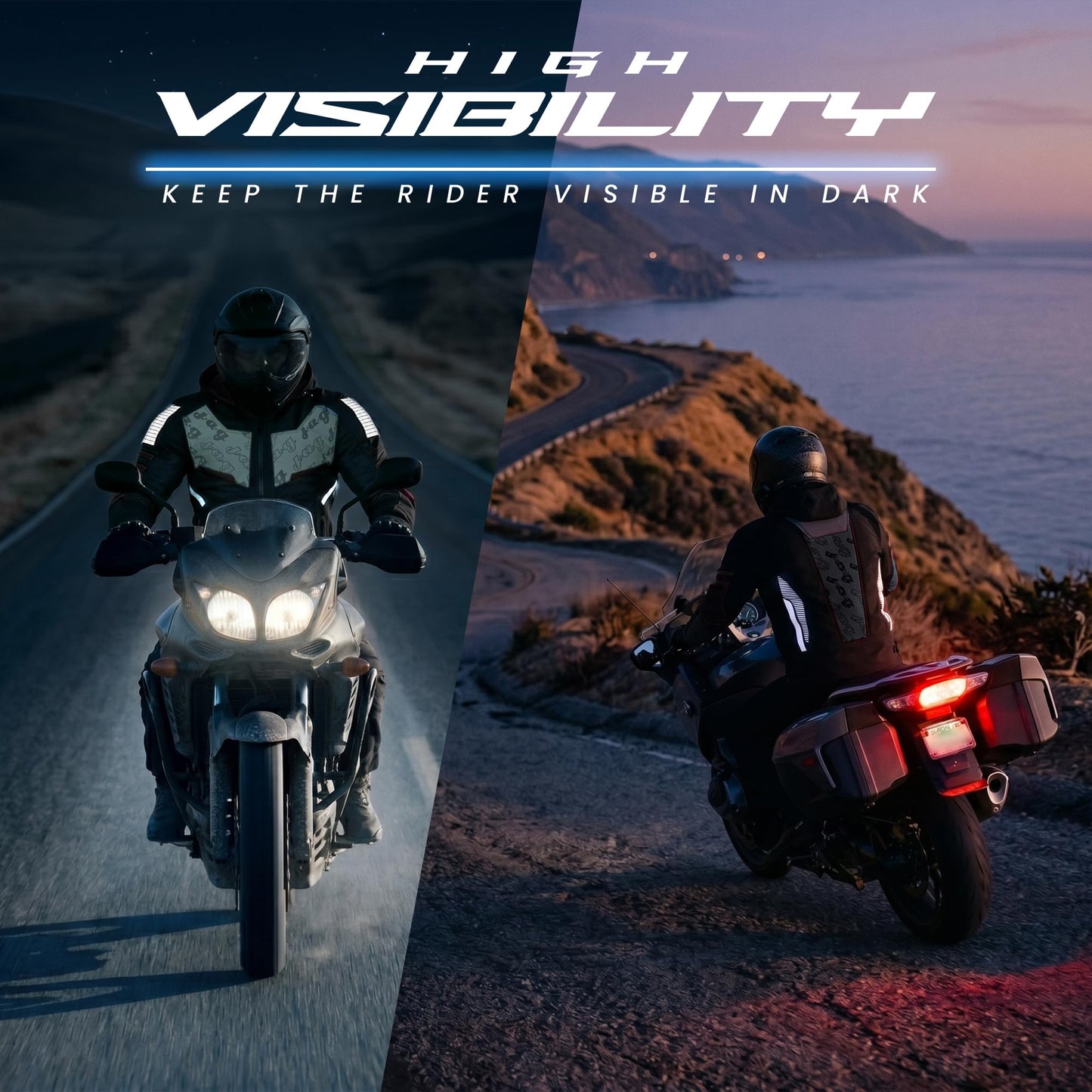 J.A.G. Mesh Motorcycle Jacket - Breathable Summer CE Armored Motorcycle Hoodie for Men, Protective Riding, Biker Jacket