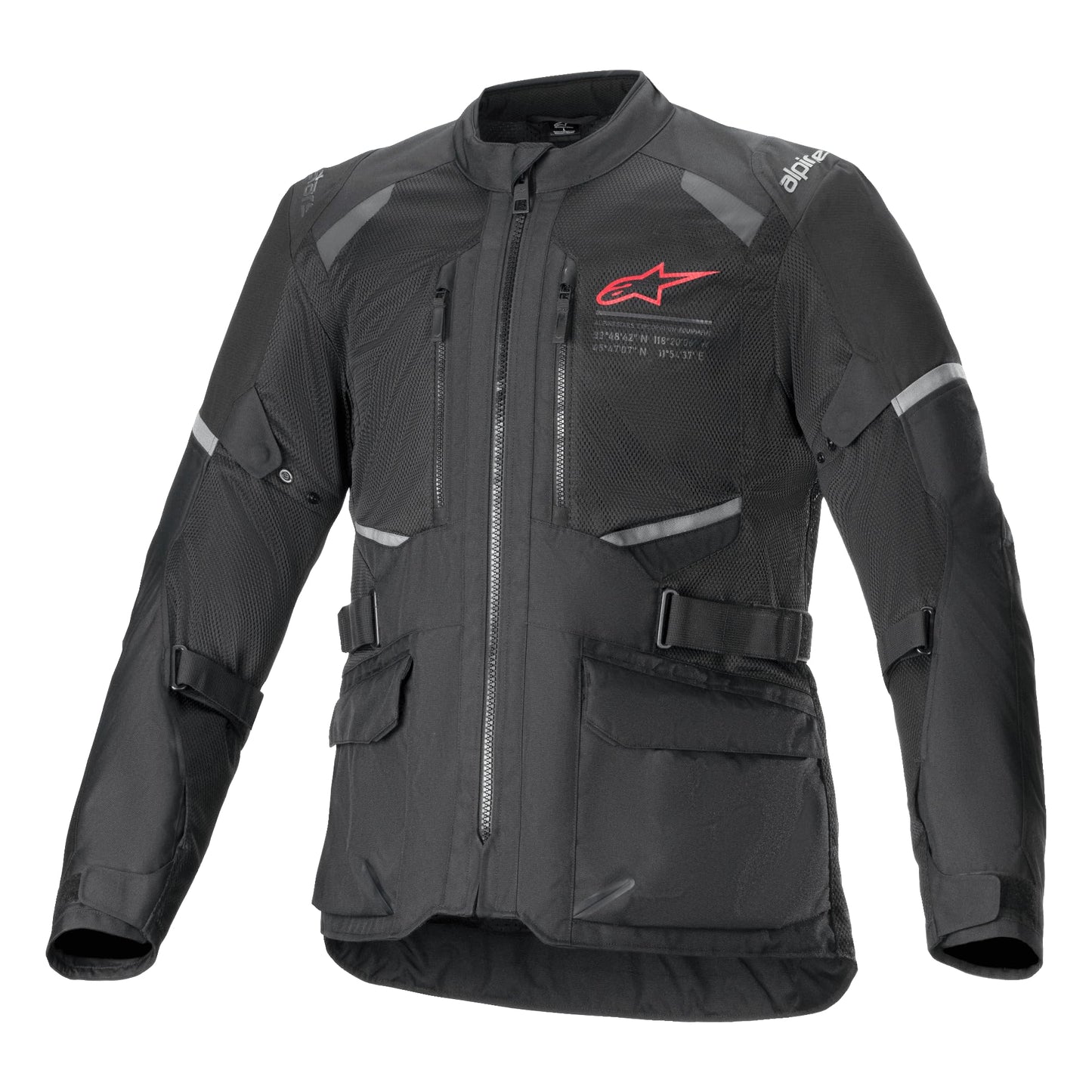 Alpinestars Andes Air Drystar Jacket, Dual-Season, Waterproof & Ventilated, Touring Motorcycle Jacket for All-Weather Riding, XL, Black